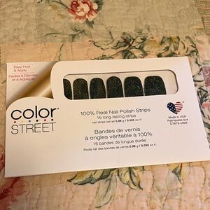 Color Street Midnight Glitter Nail Strips